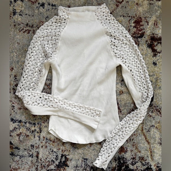 Free People CLEMENTE Mix Media Top - Picture 4 of 6